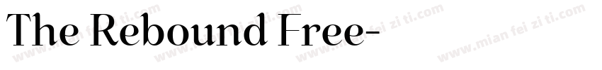 The Rebound Free字体转换